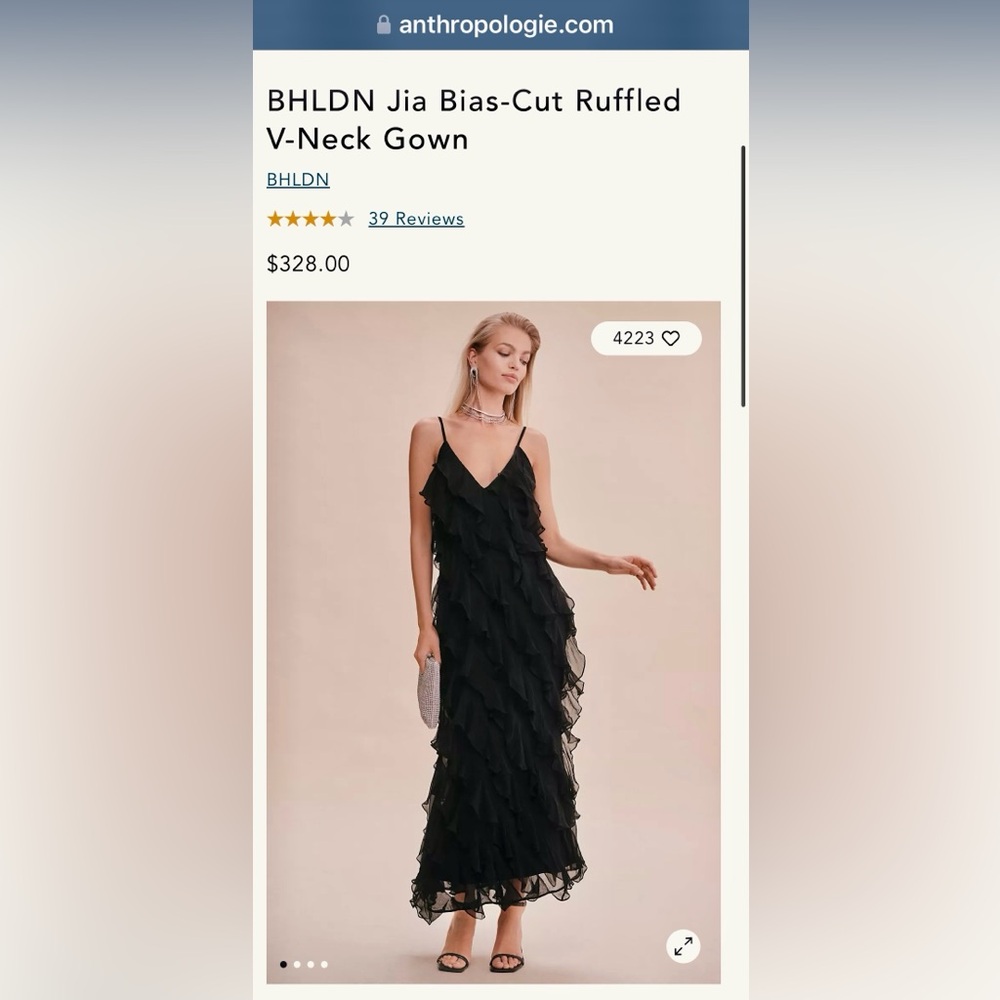 Incredible BHLDN GIA dress from Anthropologie size 6